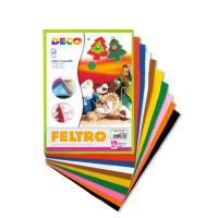 Feltro ad alta densità 21x30 cm – conf. 10 fogli assortiti
