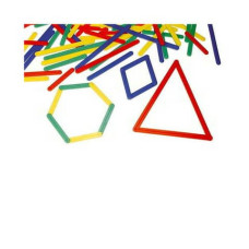 KIT DI STECCHETTE GEOMETRICHE CWR  BUSTA DA 72 PEZZI ASSORTITI