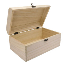 SCRIGNO DEL TESORO IN LEGNO 21.5*15.8*10.6CM