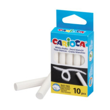 CARIOCA GESSI BIANCHI TONDI CONF 10 SCATOLE DA 10 PZ