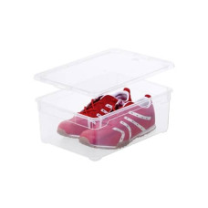 CONTENITORE ROTHO CLEAR BOX IN PPL DA 10 L IMPILABILE 36X26X14 CM TRASPARENTE F707804