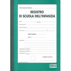 REGISTRO SCUOLA DELL'INFANZIA COPERTINA VERDE