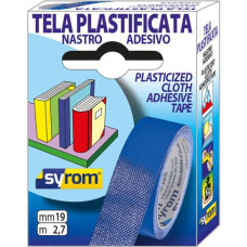 NASTRO ADESIVO IN TELA TES 702 SYROM FORMATO 19 MM X 2,7 M - MATERIALE TELA PLASTIFICATA BLU