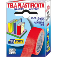 NASTRO ADESIVO IN TELA TES 702 SYROM FORMATO 19 MM X 2,7 M - MATERIALE TELA PLASTIFICATA ROSSO