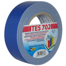 NASTRO ADESIVO IN TELA TES 702 SYROM FORMATO 38MM X 25 M - MATERIALE TELA PLASTIFICATA BLU