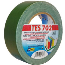 NASTRO ADESIVO IN TELA TES 702 SYROM FORMATO 38MM X 25 M - MATERIALE TELA PLASTIFICATA VERDE