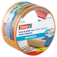 NASTRO BIADESIVO TESA UNIVERSALE STRAPPABILE A MANO 50 MM X 5 M BIANCO