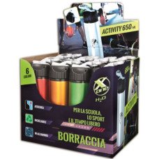 BORRACCIA  X-ONE ACTIVITY  650ML. ESPOSITORE DA BANCO 12 PEZZI COL.ASS.