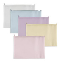 Busta Plastibor con zip in eva colori pastello a4