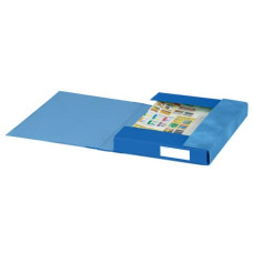 CARTELLE A 3 LEMBI ESSELTE S60 ESSENTIALS E6 BLU 25X32 CM DORSO 4 CM