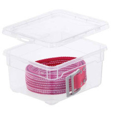 CONTENITORE ROTHO CLEAR BOX IN PPL DA 2 L IMPILABILE 19X16X9 CM TRASPARENTE