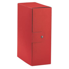 EUROBOX PORTAPROGETTI A BOTTONE 25X35 CM DORSO 120MM ROSSO