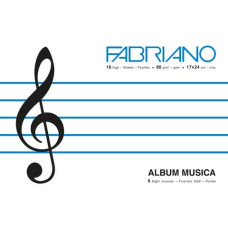 FABRIANO - ALBUM MUSICA 17*24 16FG.-80GR. CONF.10 ALBUM