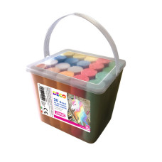 GESSI COLORATI JUMBO DA PAVIMENTO PER BAMBINI – CONFEZIONE DA 20 IN SECCHIELLO