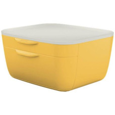 LEITZ COSY VASSOIO 2 CASSETTI GIALLO CALDO