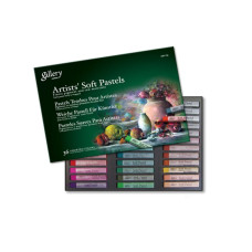 PASTELLI QUADRATI TIPO MORBIDO SCATOLA 36 PEZZI COLORI ASSORTITI