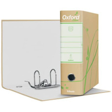 REGISTRATORE COMMERCIALE ESSELTE OXFORD GREEN CON CUSTODIA CARTA RICICLATA DORSO 8 CM