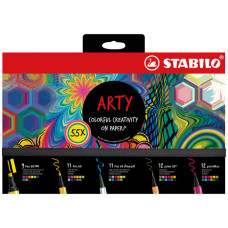 STABILO SET CREATIVE ARTY PENNARELLI CONF. DA 55 PEZZI