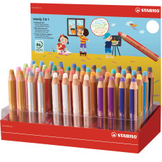 STABILO WOODY 880 48 MATITONI 18 COLORI ASSORTITI