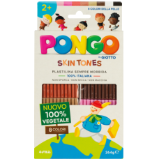 PONGO PLASTILINA  8 SKIN TONES 264GR.