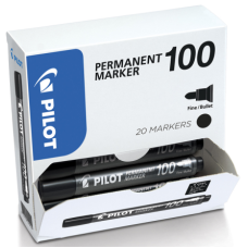 ESPOSITORE PILOT MARKER MK SCA-100 CF. 20 MARCATORI PUNTA TONDA NERO