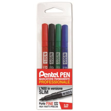PENTEL N50 MARCATORE SLIM ASTUCCIO 4 COLORI ASSORTITI