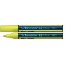 SCHNEIDER MAXX 265 PENNARELLO A GESSO LIQUIDO GIALLO FLUO