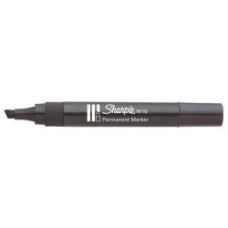 SHARPIE W10 PENNARELLO INDELEBILE PUNTA SCALPELLO NERO