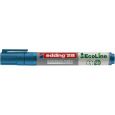 MARCATORE PER LAVAGNE BIANCHE EDDING 28 ECOLINE PUNTA TONDA - TRATTO 1,5-3 MM BLU