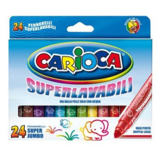 CARIOCA JUMBO PENNARELLI LAVABILI PUNTA GROSSA 12 PZ