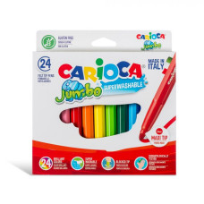 CARIOCA JUMBO PENNARELLI LAVABILI PUNTA GROSSA 24 PZ