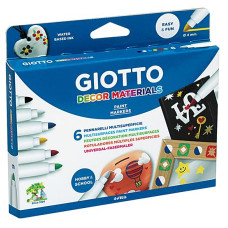 GIOTTO DECOR MATERIALS ASTUCCIO 6 PENNARELLI