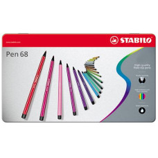 STABILO PEN 68 PENNA IN FIBRA COLORI ASSORTITI SCATOLA 40 PENNE