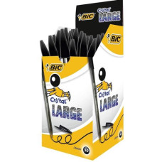 BIC CRISTAL LARGE NERO CONF.50 PENNE