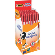 BIC CRISTAL PENNA A SFERA CONF.50 PEZZI ROSSA