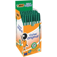 BIC CRISTAL PENNA A SFERA CONF.50 PEZZI VERDE