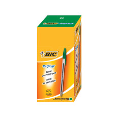 BIC CRISTAL PENNA A SFERA CONF.50 PEZZI VERDE