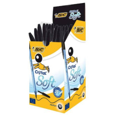 BIC CRISTAL SOFT NERO CONF.50 PENNE