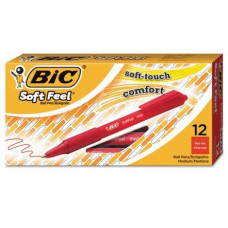 BIC SFERA SOFT FEEL CLIC GRIP CONF.12 PENNE ROSSO