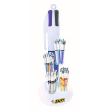 ESPOSITORE 96 PENNE A SFERA A SCATTO BIC 4 COLOURS COUNTER