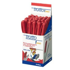 FILA TRATTO 1 PENNA A SFERA CONF.50 PEZZI ROSSO