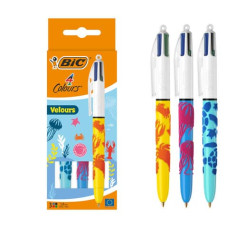 PENNA A SFERA A SCATTO BIC 4 COLOURS 1 MM -  VELOURS