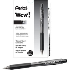 PENTEL WOW BK440 PENNA SFERA CONF.12 PEZZI NERO