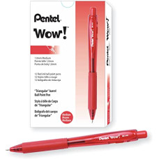 PENTEL WOW BK440 PENNA SFERA CONF.12 PEZZI ROSSO