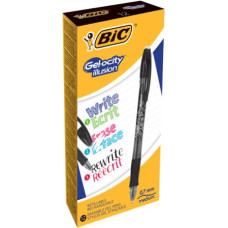 BIC GEL-OCITY ILLUSION PENNA CANCELLABILE CF.12 NERO