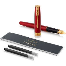 PARKER SONNET RED LACQUER GT PENNA STILOGRAFICA PUNTA FINE