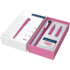 SCHNEIDER SET CALLISSIMA PENNA STILOGRAFICA PER CALLIGRAFIA 3 PUNTE ROSA