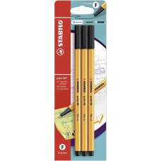 STABILO POINT 88 FINELINER BLISTER 3 PENNE NERO