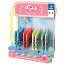ESPOSITORE 48 PENNE PENNE IN GEL A SCATTO PILOT G-2 FLOW LIMITED EDITION 0,7 MM