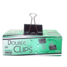 510/0 MOLLE FERMACARTE DOUBLE CLIPS 51MM SCATOLA 12 MOLLE